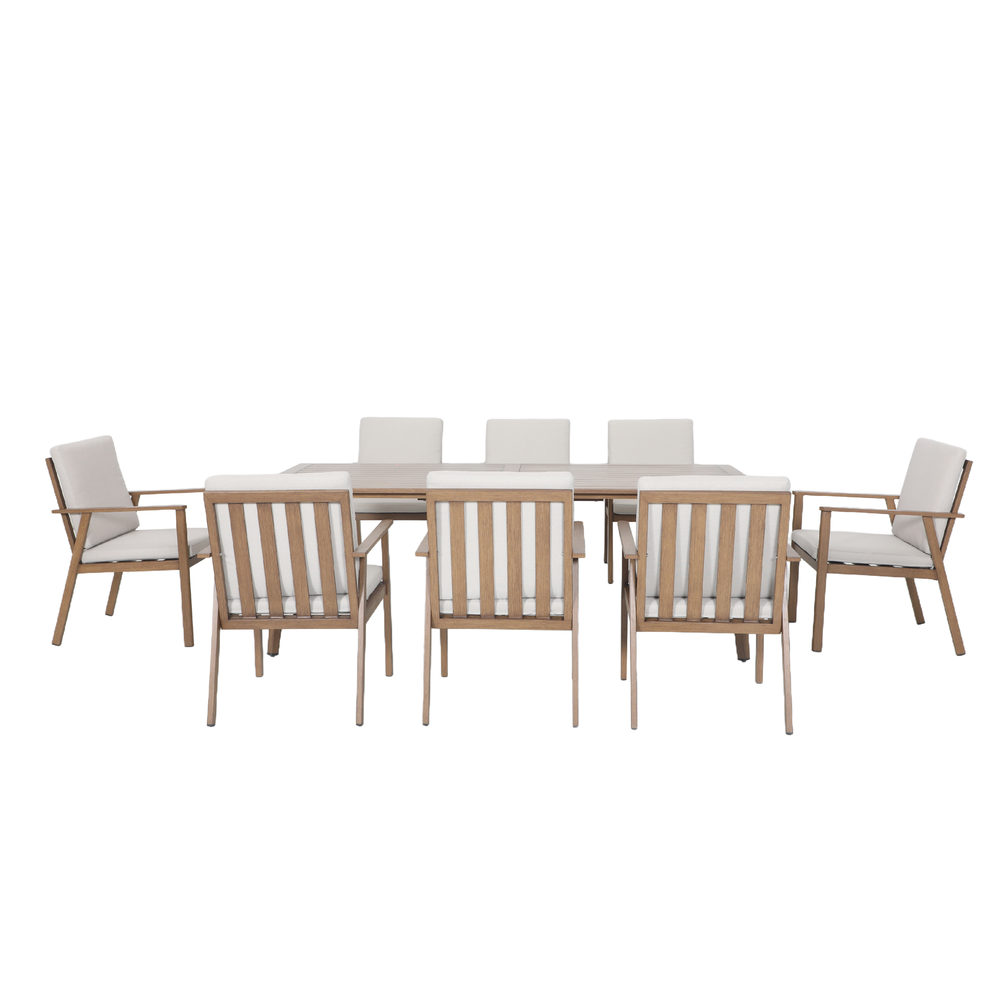 8-Seater Aluminium Dining Set Outdoor Garden Furniture