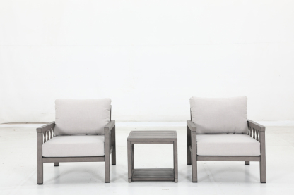 2 stationary sofa+4 cushions+1 side table