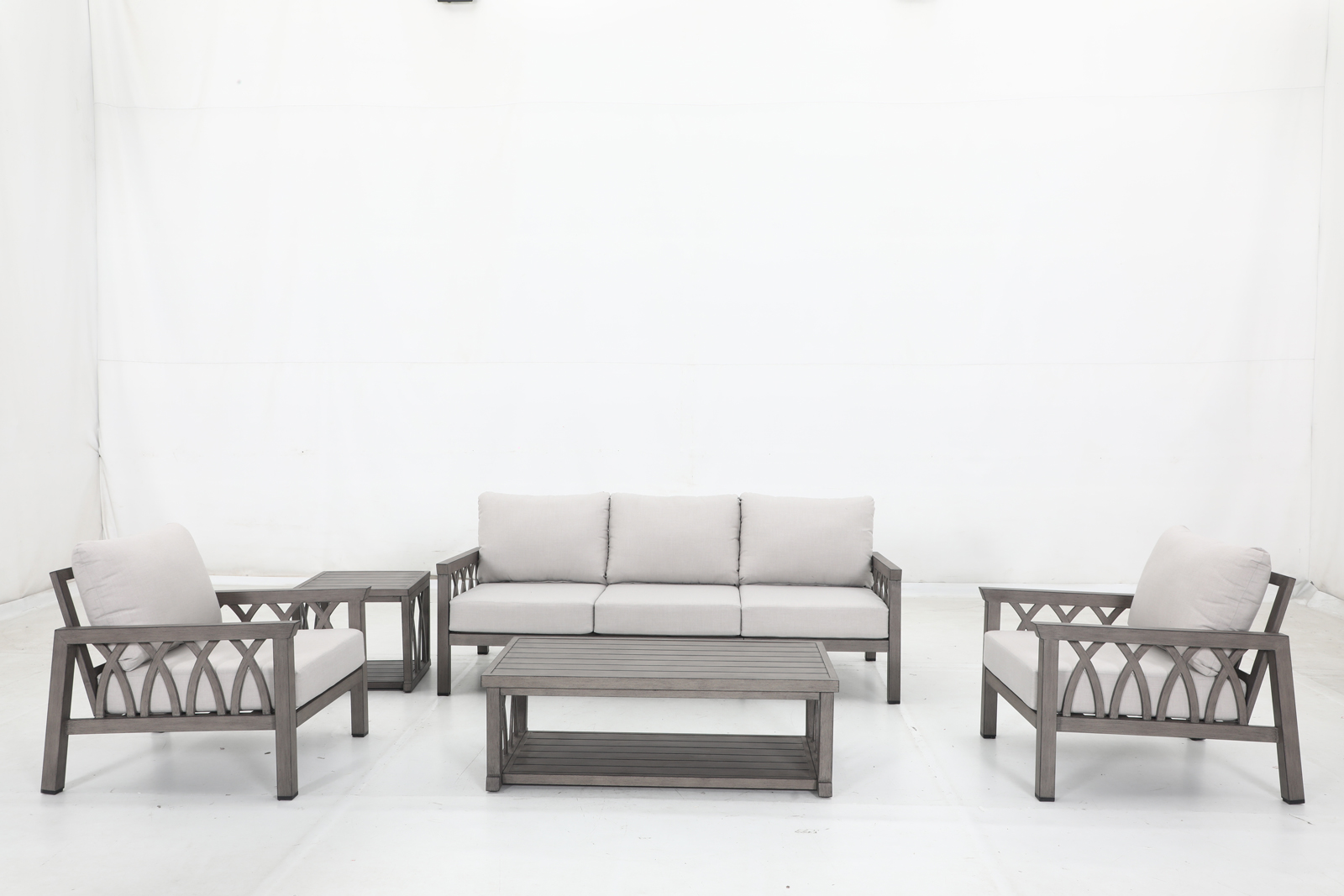 3-seat sofa+2 stationary sofa+10 cushions+1 coffee table +1 side table