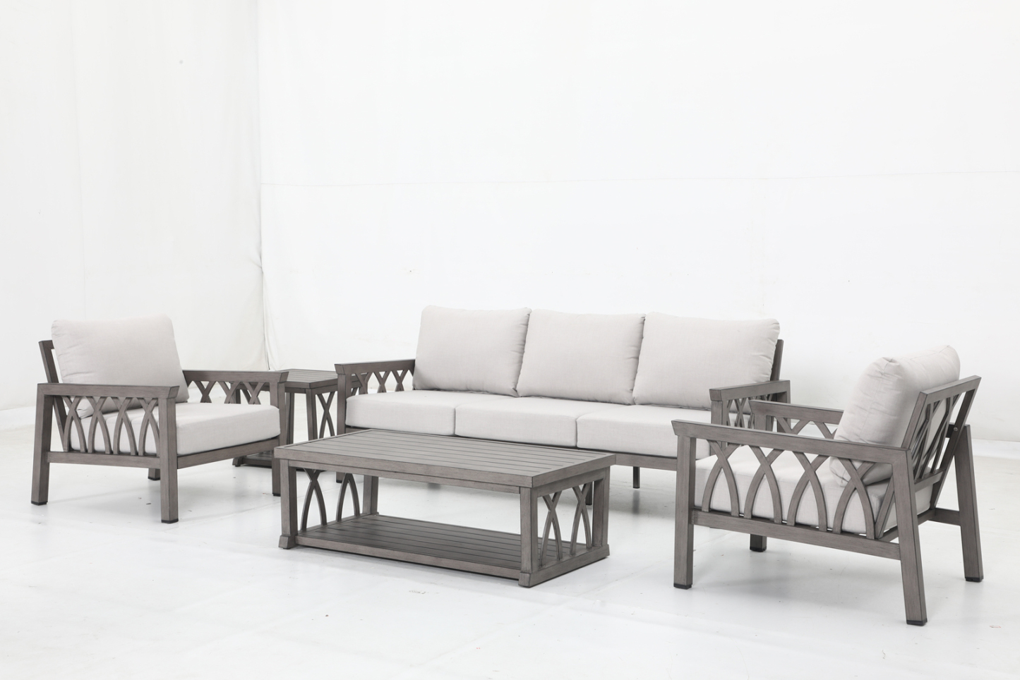 3-seat sofa+2 stationary sofa+10 cushions+1 coffee table +1 side table