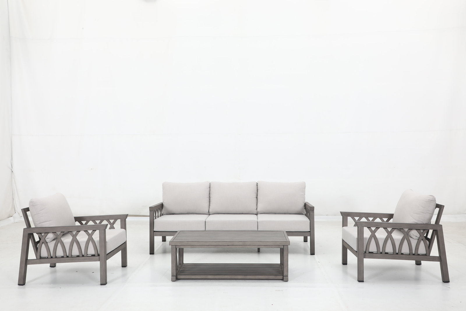 3-seat sofa+2 stationary Sofa+10 cushions+1 coffee table