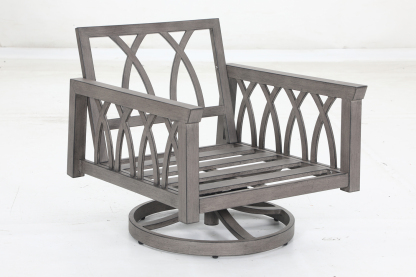 2 swivel sofa+4 cushions+1 side table