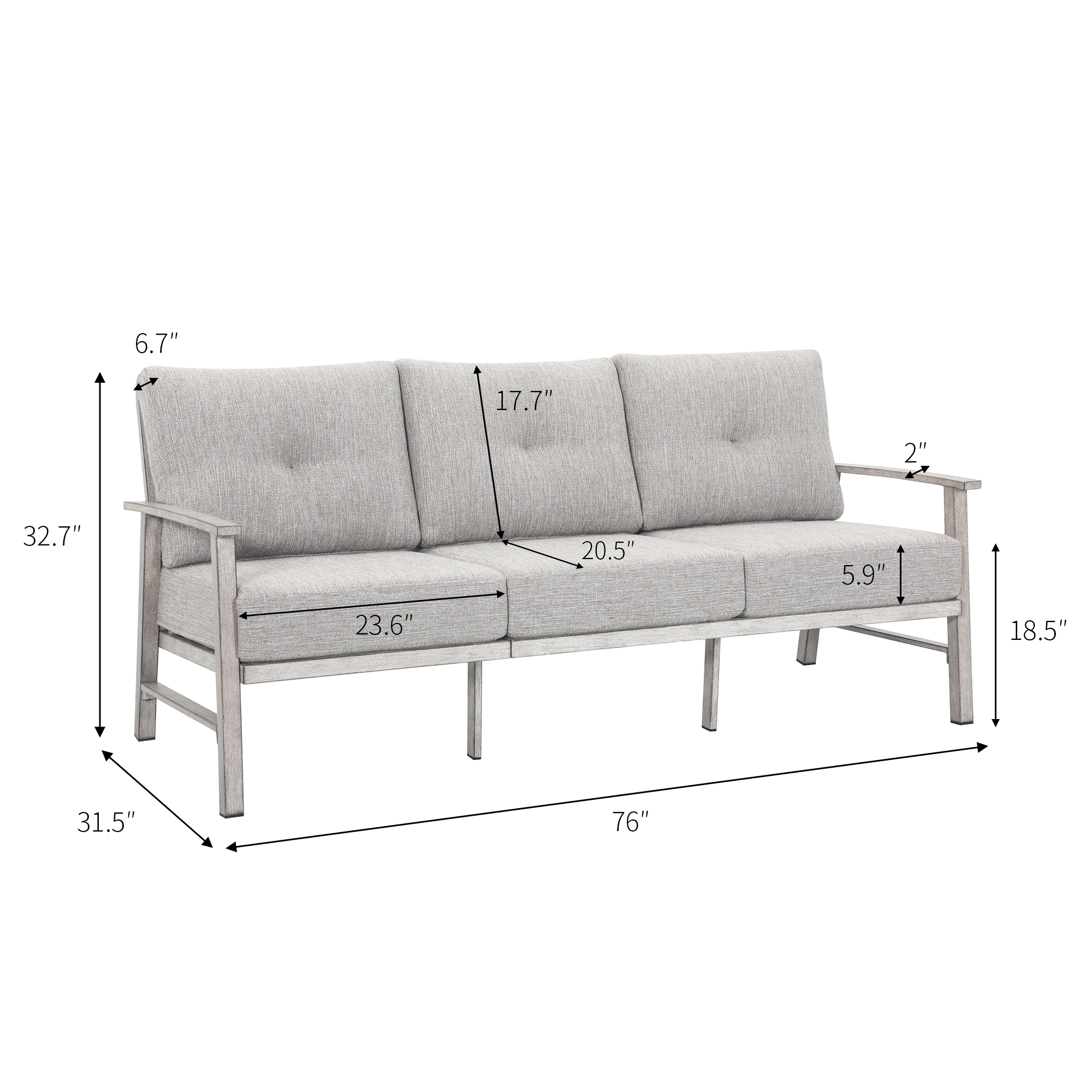  3 seat sofa+2 swivel sofa+10 cushions +1 coffee table
