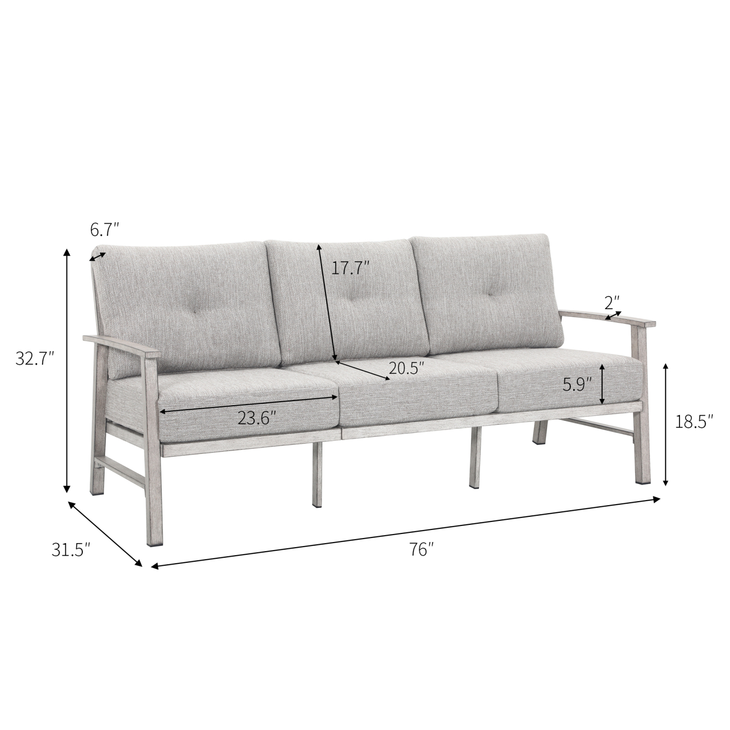  3 seat sofa+2 swivel sofa+10 cushions +1 coffee table