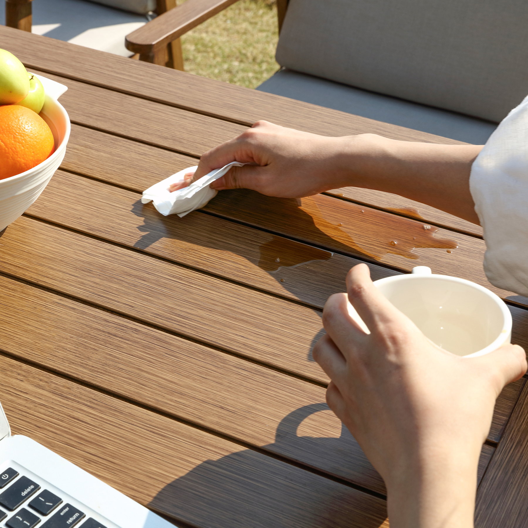 6-Seater Aluminium Dining Set Outdoor Garden Furniture