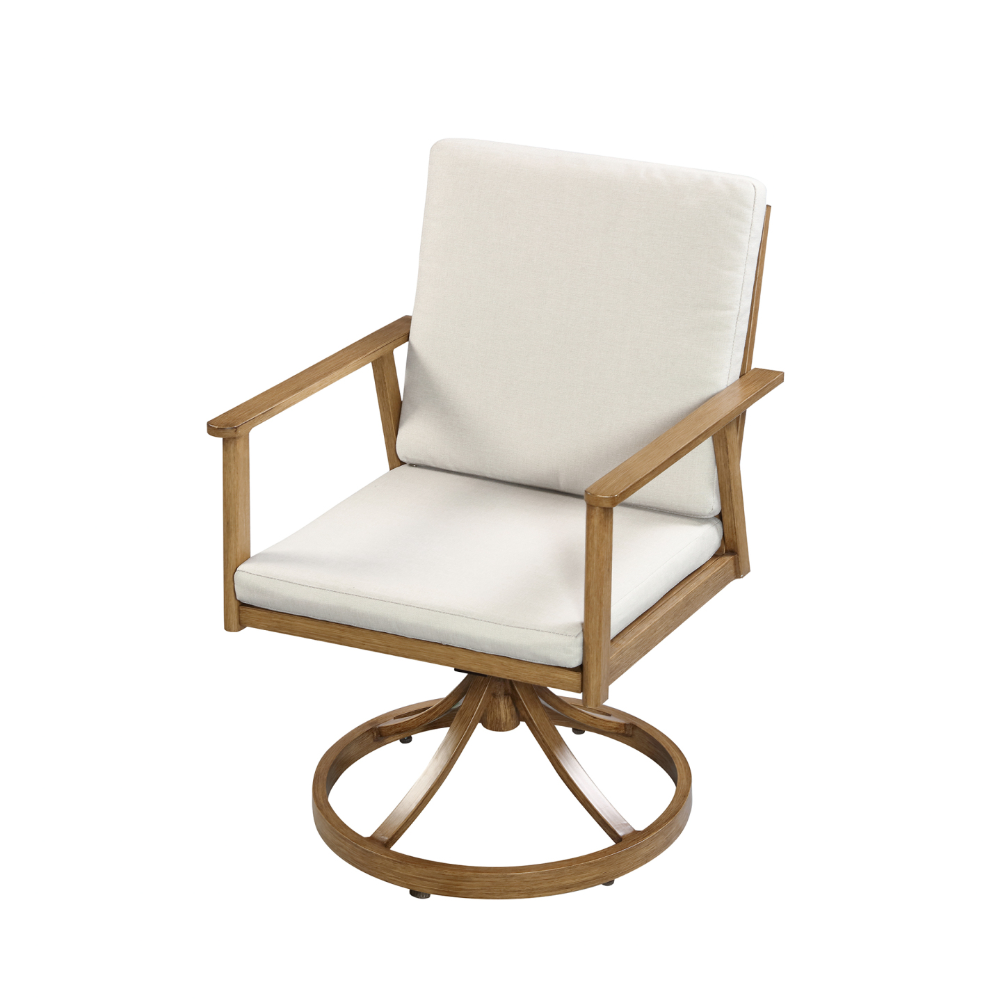 6-Seater Swivel Aluminium Dining Set Outdoor Garden Furniture