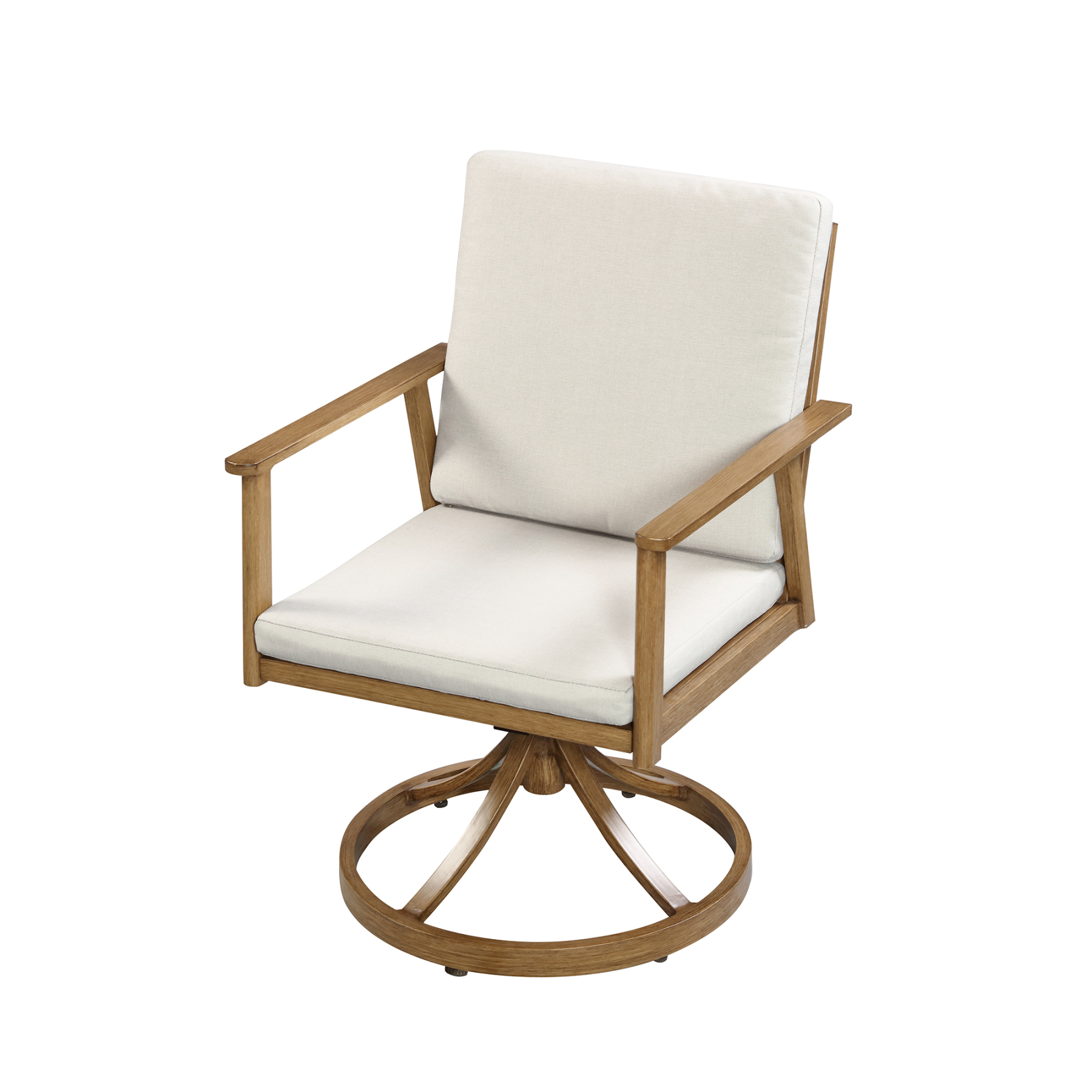 6-Seater Swivel Aluminium Dining Set Outdoor Garden Furniture