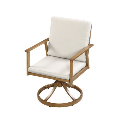 6-Seater Swivel Aluminium Dining Set Outdoor Garden Furniture