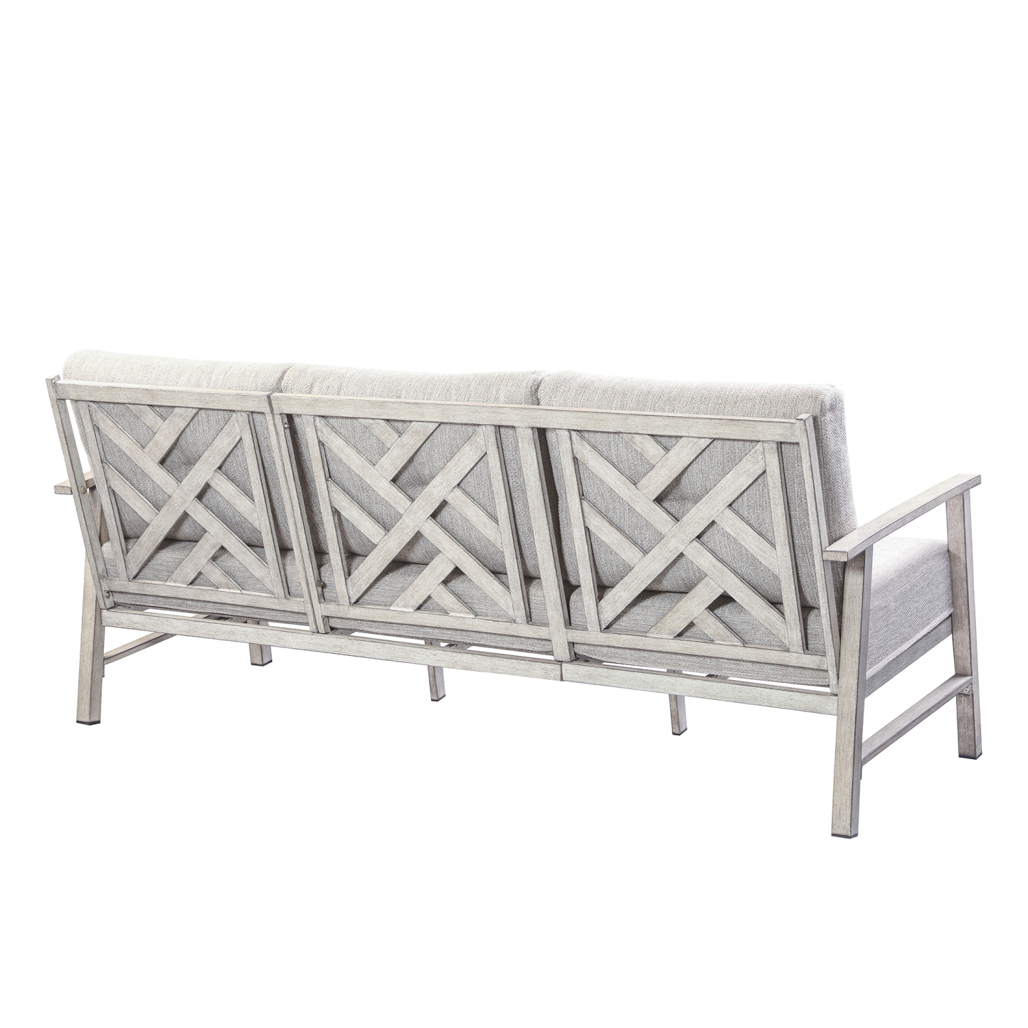  3 seat sofa+2 swivel sofa+10 cushions +1 coffee table