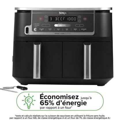 Friteuse sans huile Ninja Foodi MAX DualZone avec système Smart Cook AF451EU