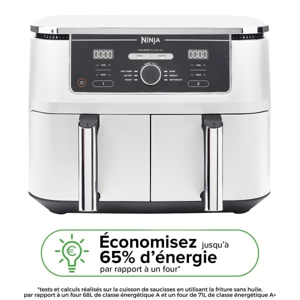 Friteuse sans huile Ninja Foodi MAX DualZone Blanche 9,5L AF400EUWH