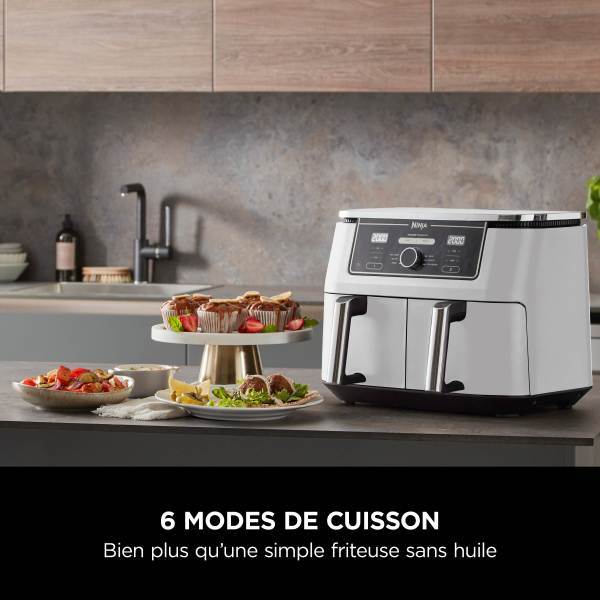 Friteuse sans huile Ninja Foodi MAX DualZone Blanche 9,5L AF400EUWH