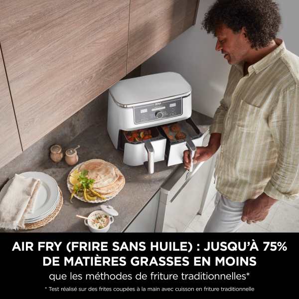 Friteuse sans huile Ninja Foodi MAX DualZone Blanche 9,5L AF400EUWH