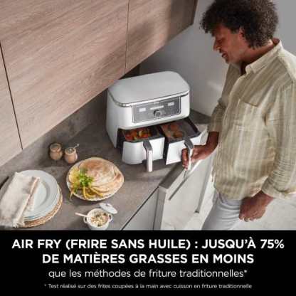 Friteuse sans huile Ninja Foodi MAX DualZone Blanche 9,5L AF400EUWH