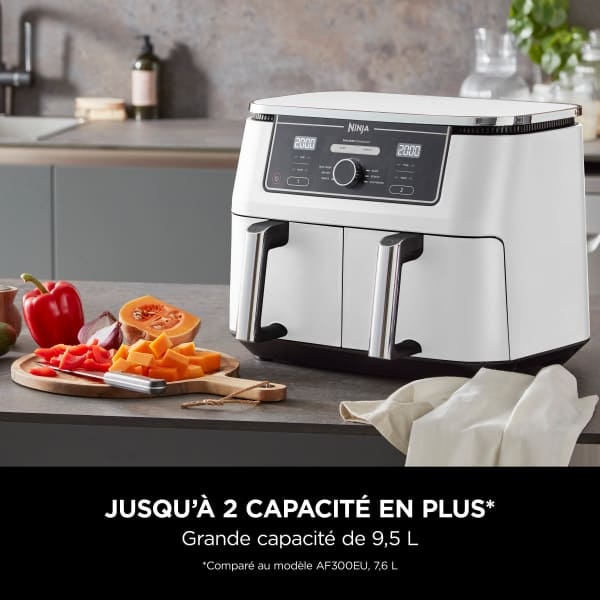 Friteuse sans huile Ninja Foodi MAX DualZone Blanche 9,5L AF400EUWH