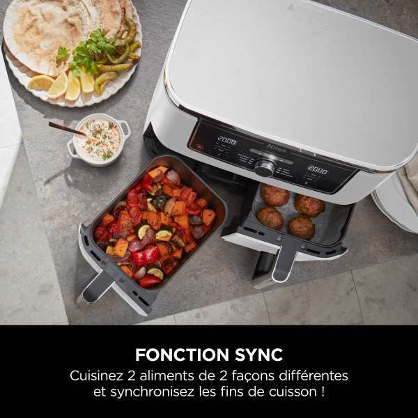 Friteuse sans huile Ninja Foodi MAX DualZone Blanche 9,5L AF400EUWH