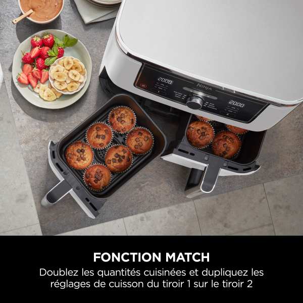 Friteuse sans huile Ninja Foodi MAX DualZone Blanche 9,5L AF400EUWH