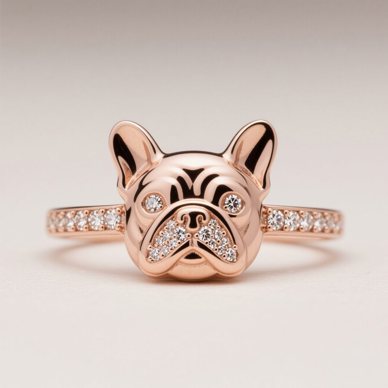 Anyes Bulldog Cocktail Ring