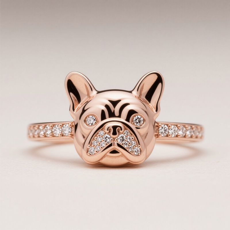 Anyes Bulldog Cocktail Ring