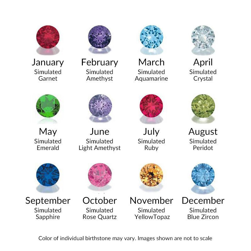 Anyes Grumpy Cat Heart Birthstone Necklace