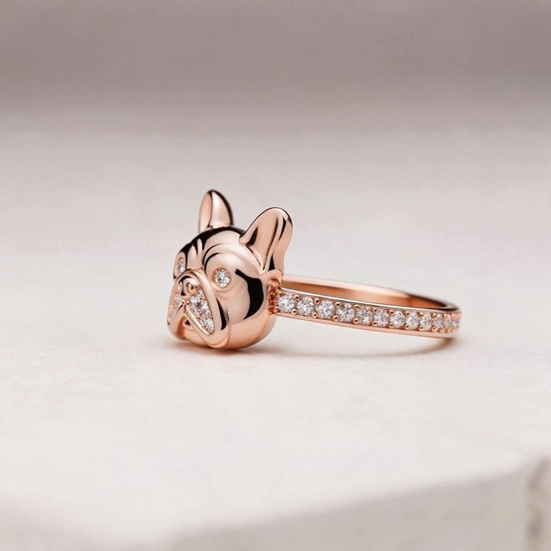 Anyes Bulldog Cocktail Ring