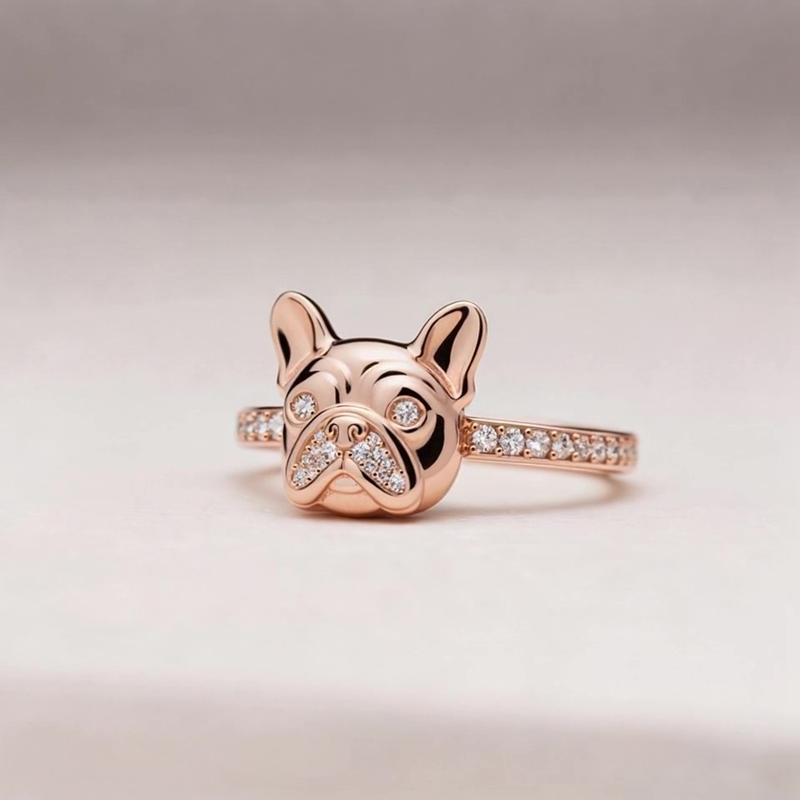 Anyes Bulldog Cocktail Ring
