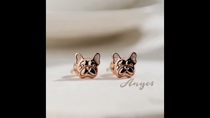 Anyes Bulldog Stud Earrings