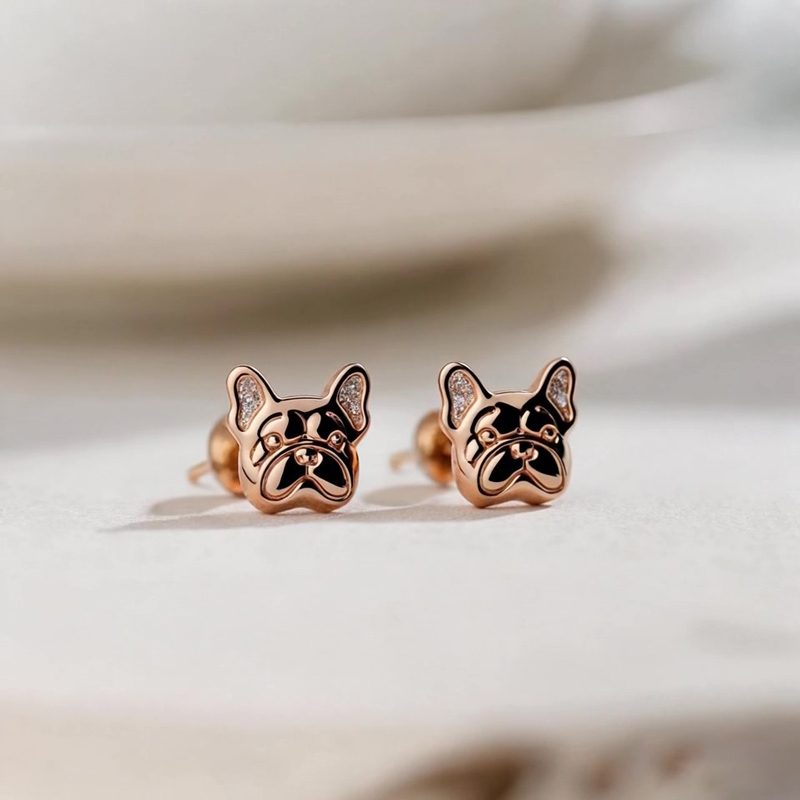 Anyes Bulldog Stud Earrings
