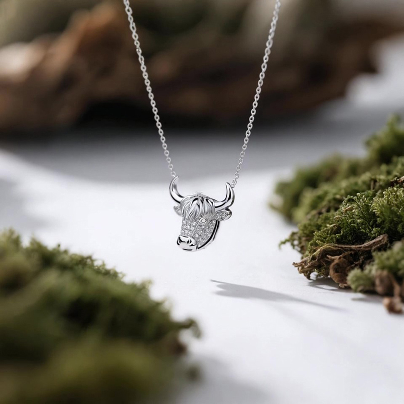 Anyes Highland Cattle Necklace