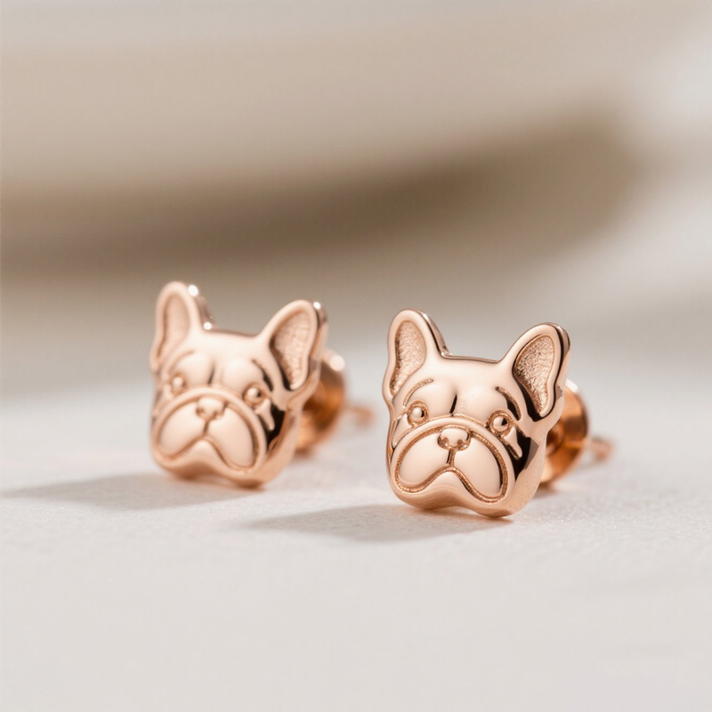 Anyes Bulldog Stud Earrings
