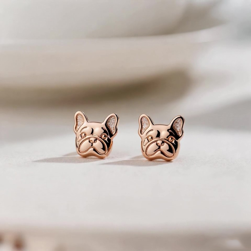 Anyes Bulldog Stud Earrings