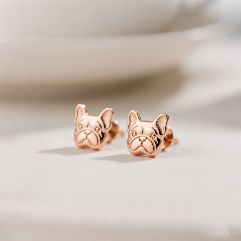 Anyes Bulldog Stud Earrings