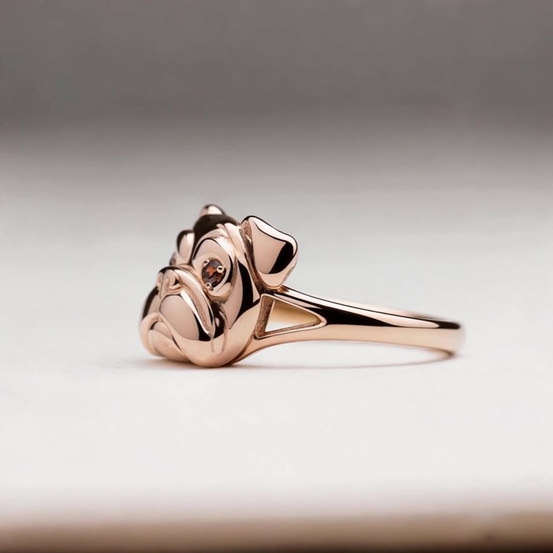 Anyes Bulldog Coffee Cocktail Ring