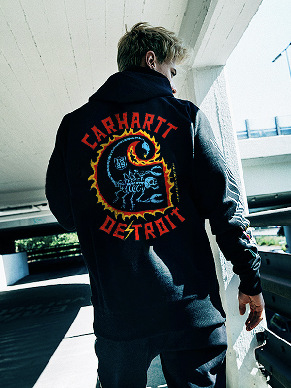 Carhartt Detroit Printed Men's Hoodie-surfincurse