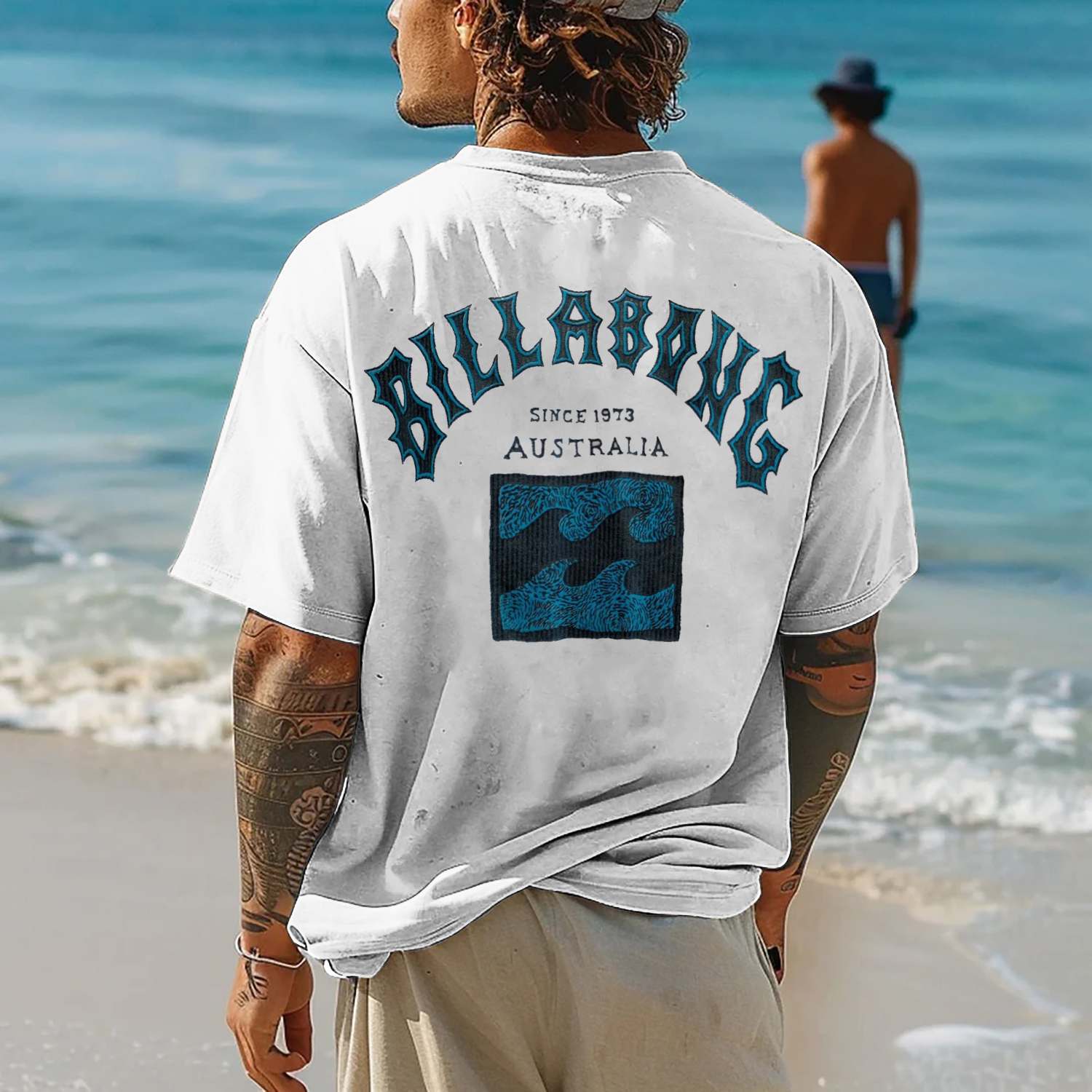 Billabong Since 1973 Australia Printed Men's Oversized T-shirt Image - 1