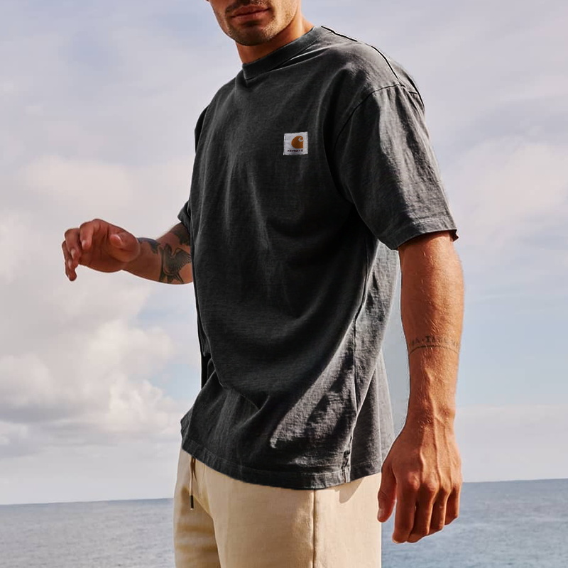 Casual Surf Printed Men's T-shirt Image - 2