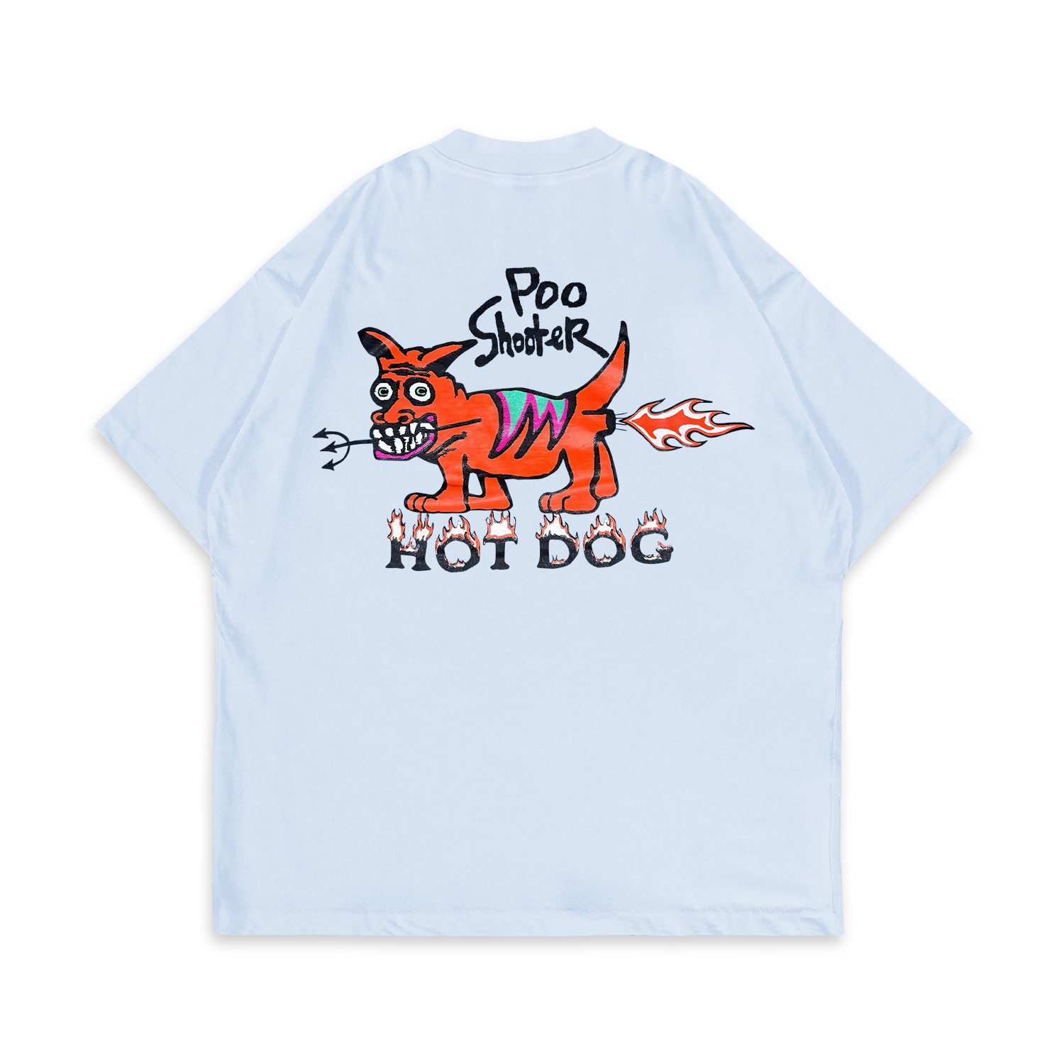 Poo Shooter Hot Dog Printed Unisex T-Shirt