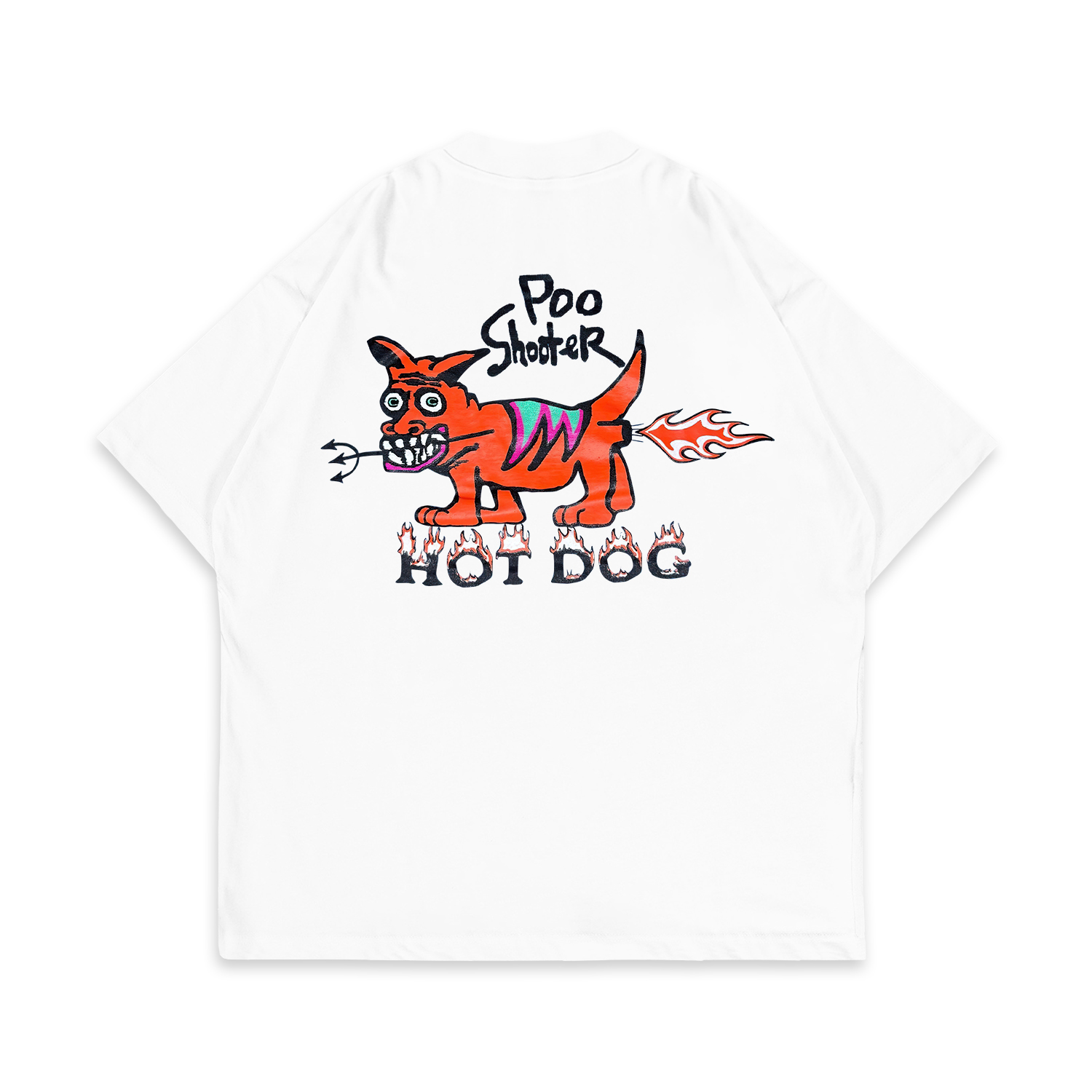 Poo Shooter Hot Dog Printed Unisex T-Shirt