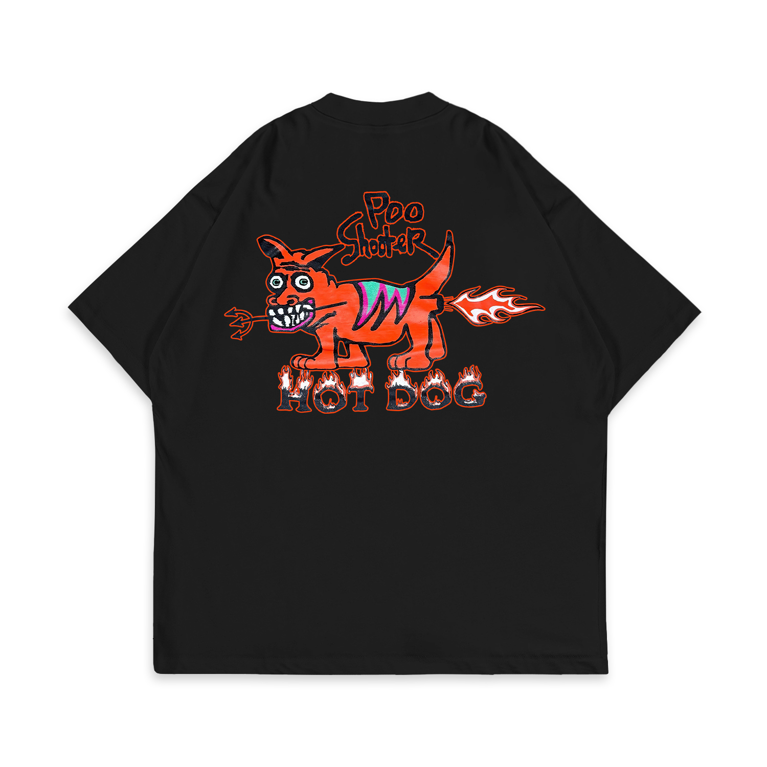 Poo Shooter Hot Dog Printed Unisex T-Shirt