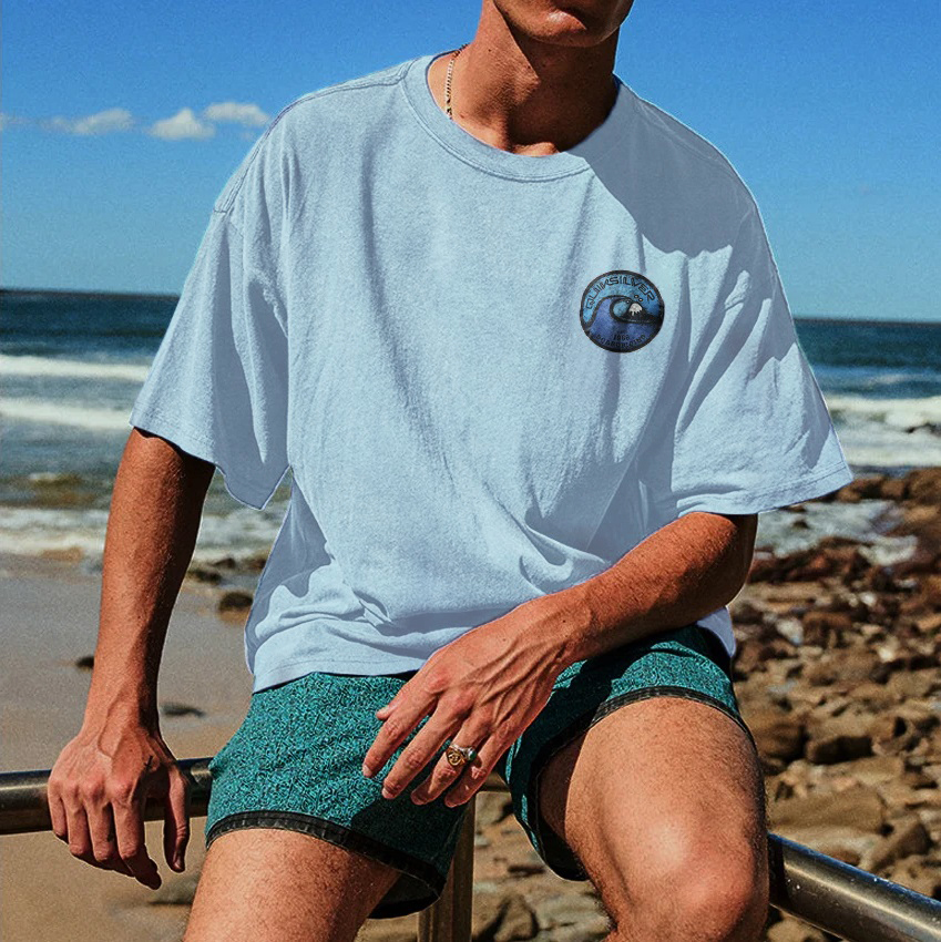 Acid Washed Surf Men's T-shirt Image - 2