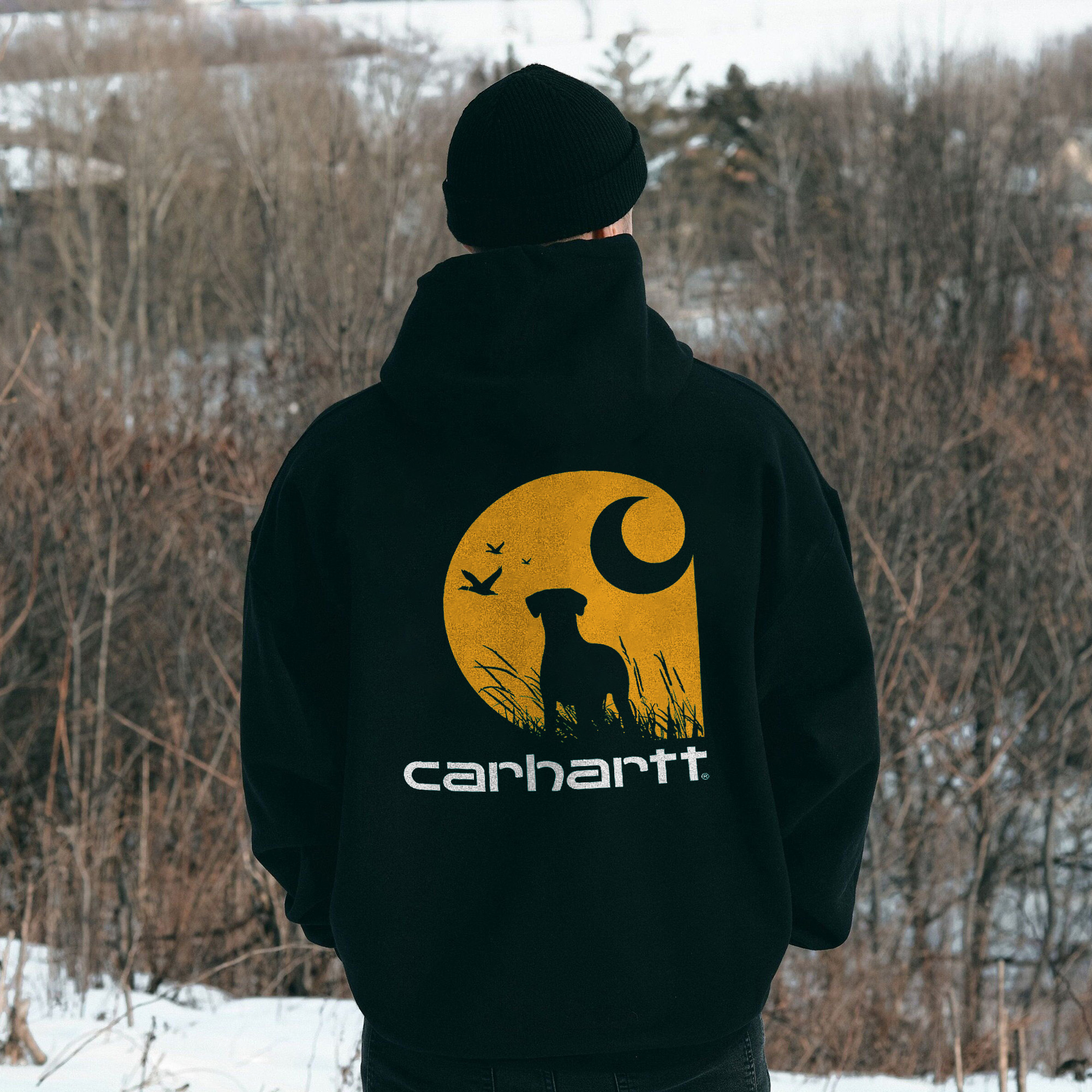 Carhartt Hunting Dog Printed Men's Hoodie