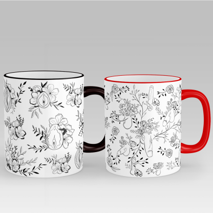 Floral Willy Mug
