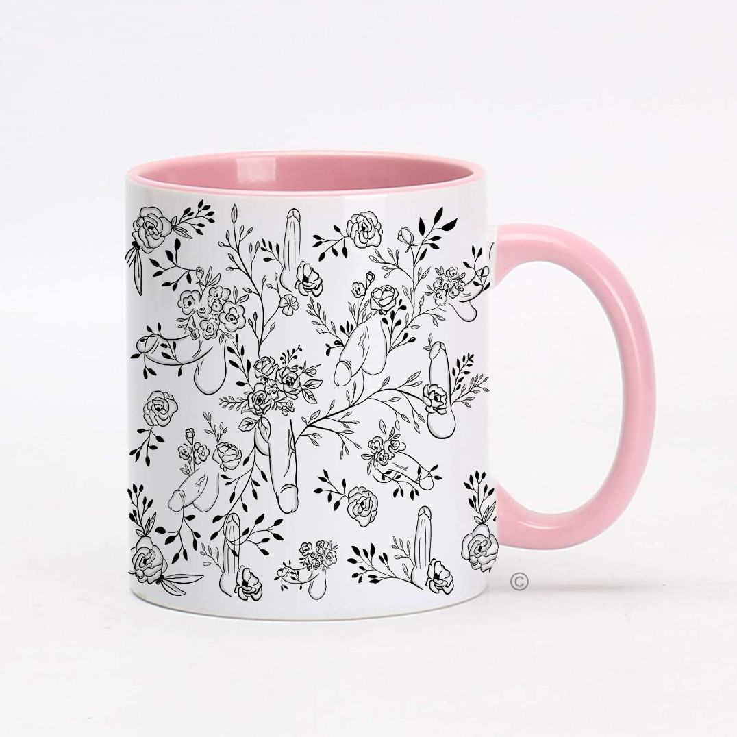 Floral Willy Mug