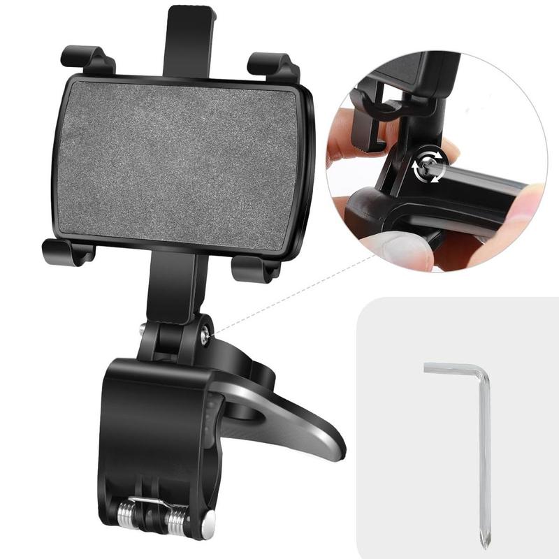 360 Degree Rotatable Dashboard Phone Holder with a Clip