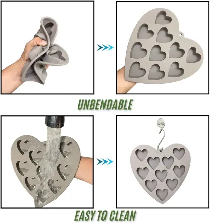 Heart Shaped Silicone Cake Mold for Baking
