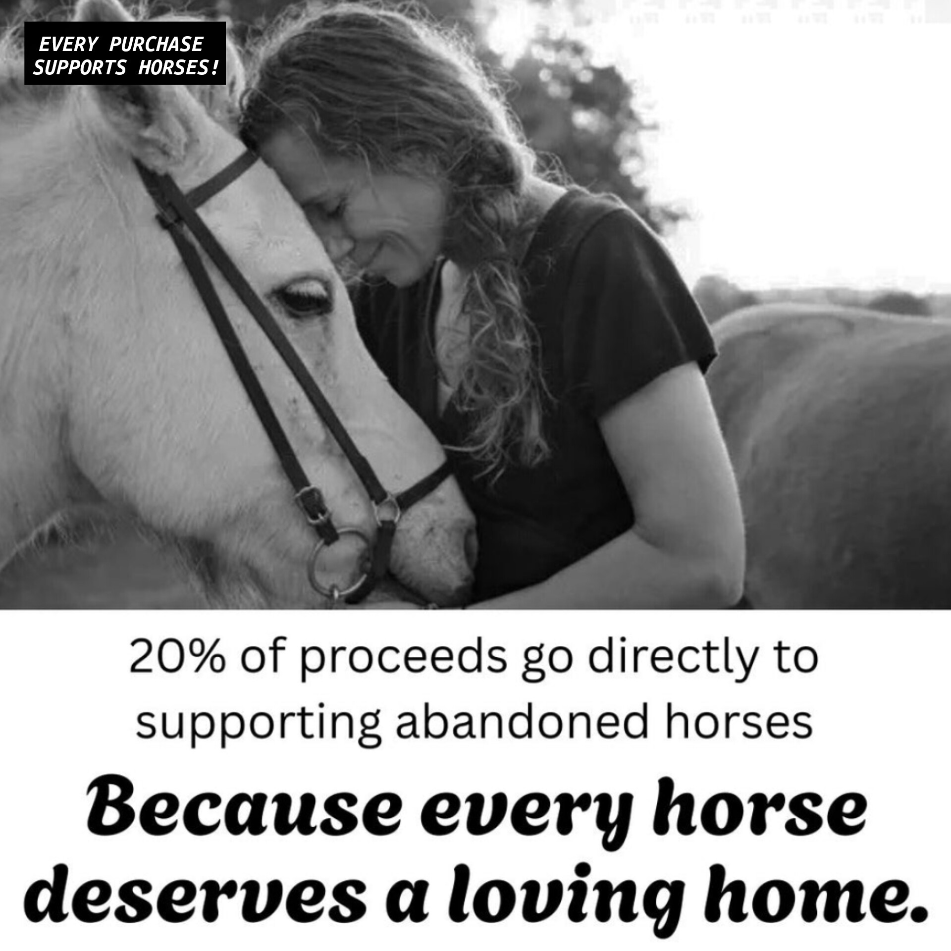 Oversized Horse Knit Hoodie