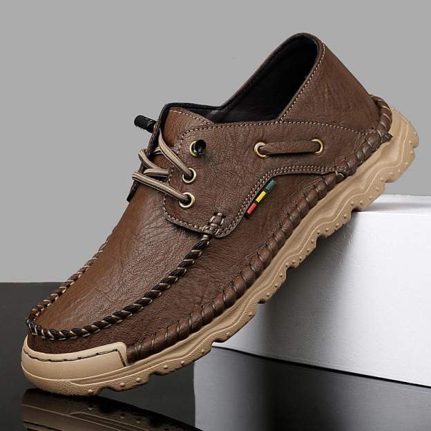 GARB Handcrafted Leather Slip-On Loafers – Arch Support & All-Day Comf
