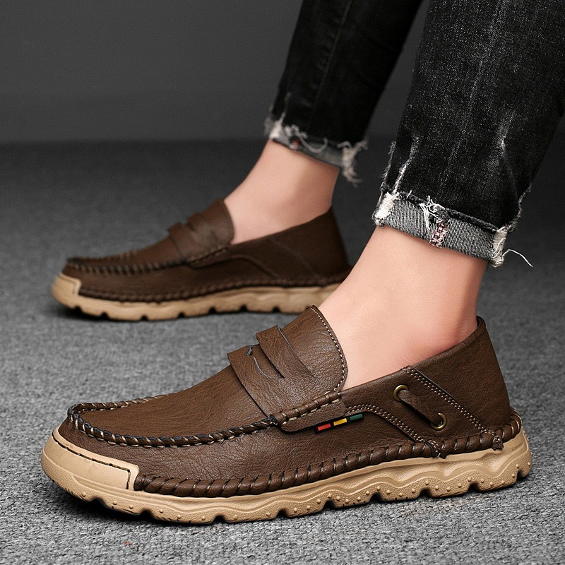 VECTOSOLE Men's Handcrafted Orthopedic Slip-On Loafers