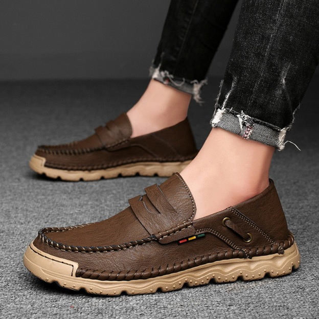 VECTOSOLE Men's Handcrafted Orthopedic Slip-On Loafers