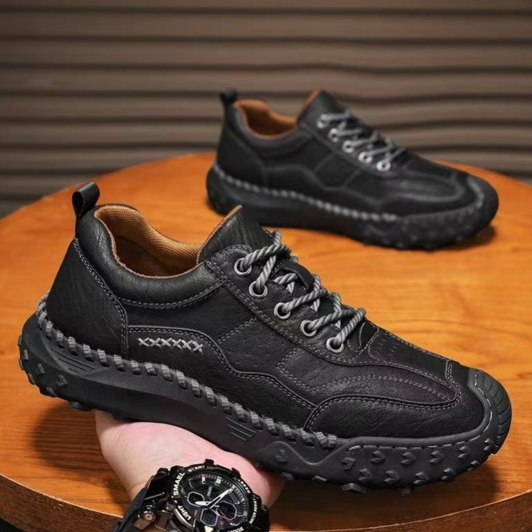 Men’s Wide Fit Leather Loafers – Handmade Comfort, Breathable & Durable